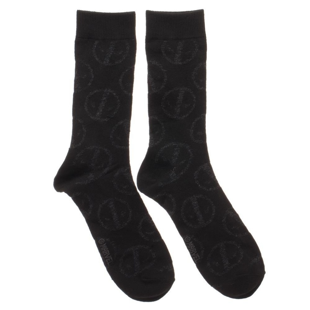 Deadpool Metallic Yarn 2 Pairs Socks Set Pack - Picture 2 of 8